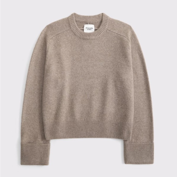 The A&F Madeline Crew Sweater in Light Brown - Picture 5 of 9